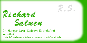 richard salmen business card